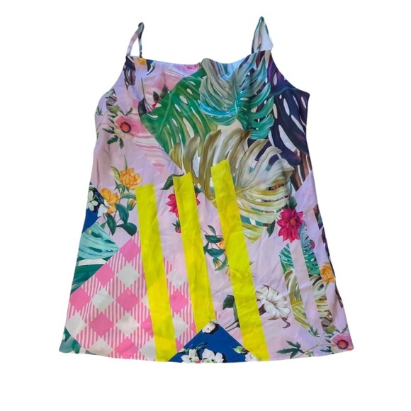 NEW ASOS‎ Strappy Botanical Mini Dress Short Lightweight Flowy Multicolor 12 P - Picture 13 of 16